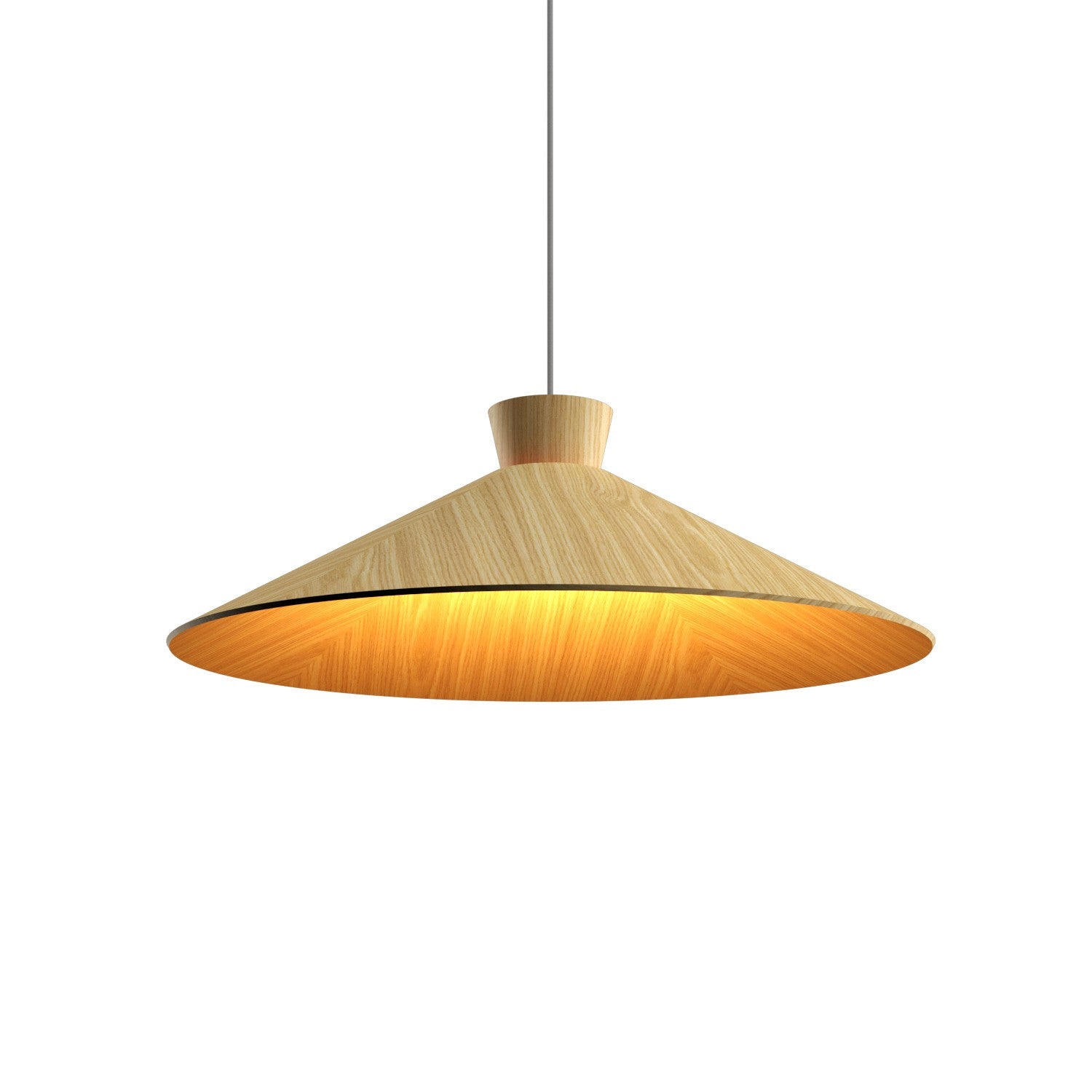 Accord Lighting - 1475.46 - One Light Pendant - Conical - Organic Black