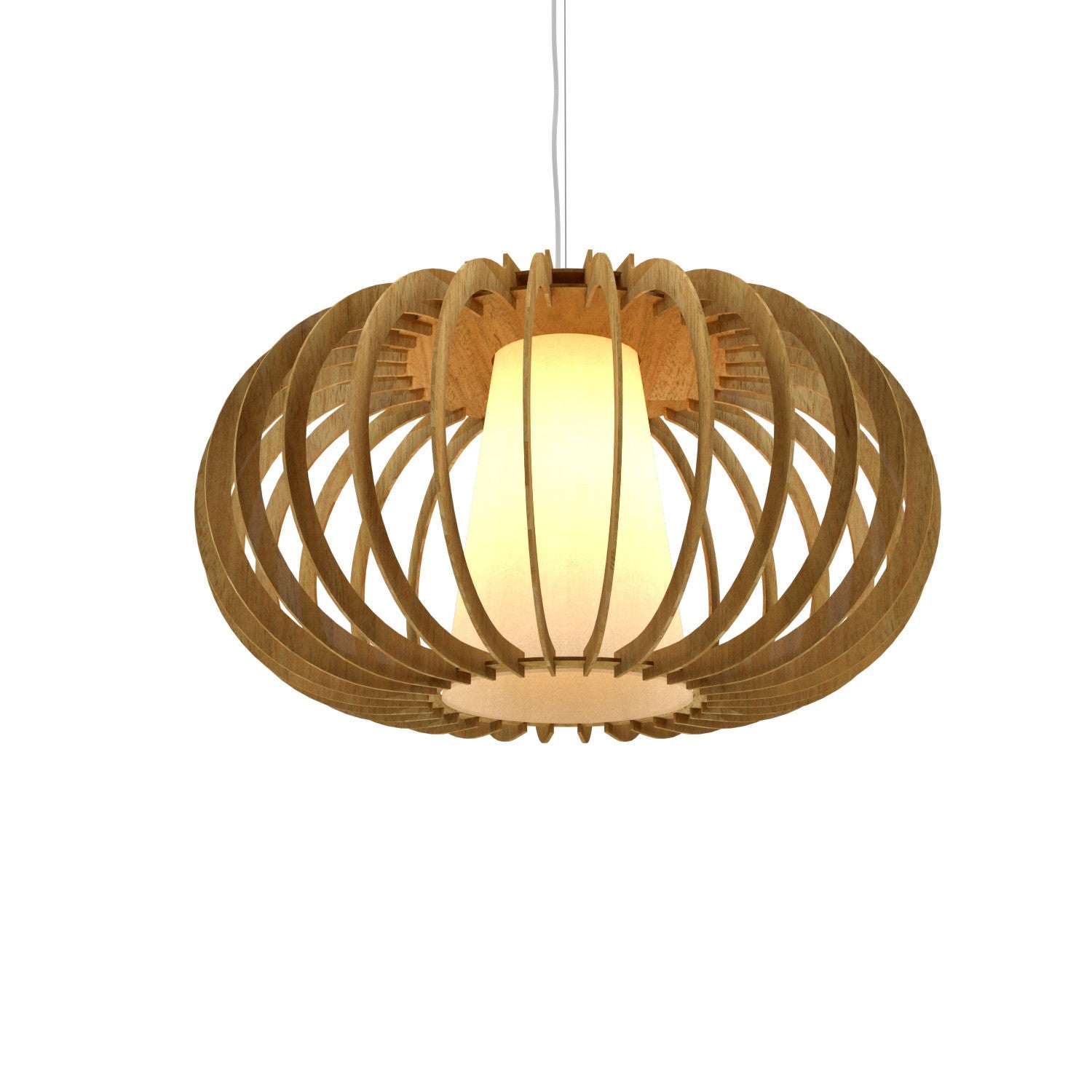 Accord Lighting - 1489.09 - One Light Pendant - Stecche di Legno - Louro Freijo