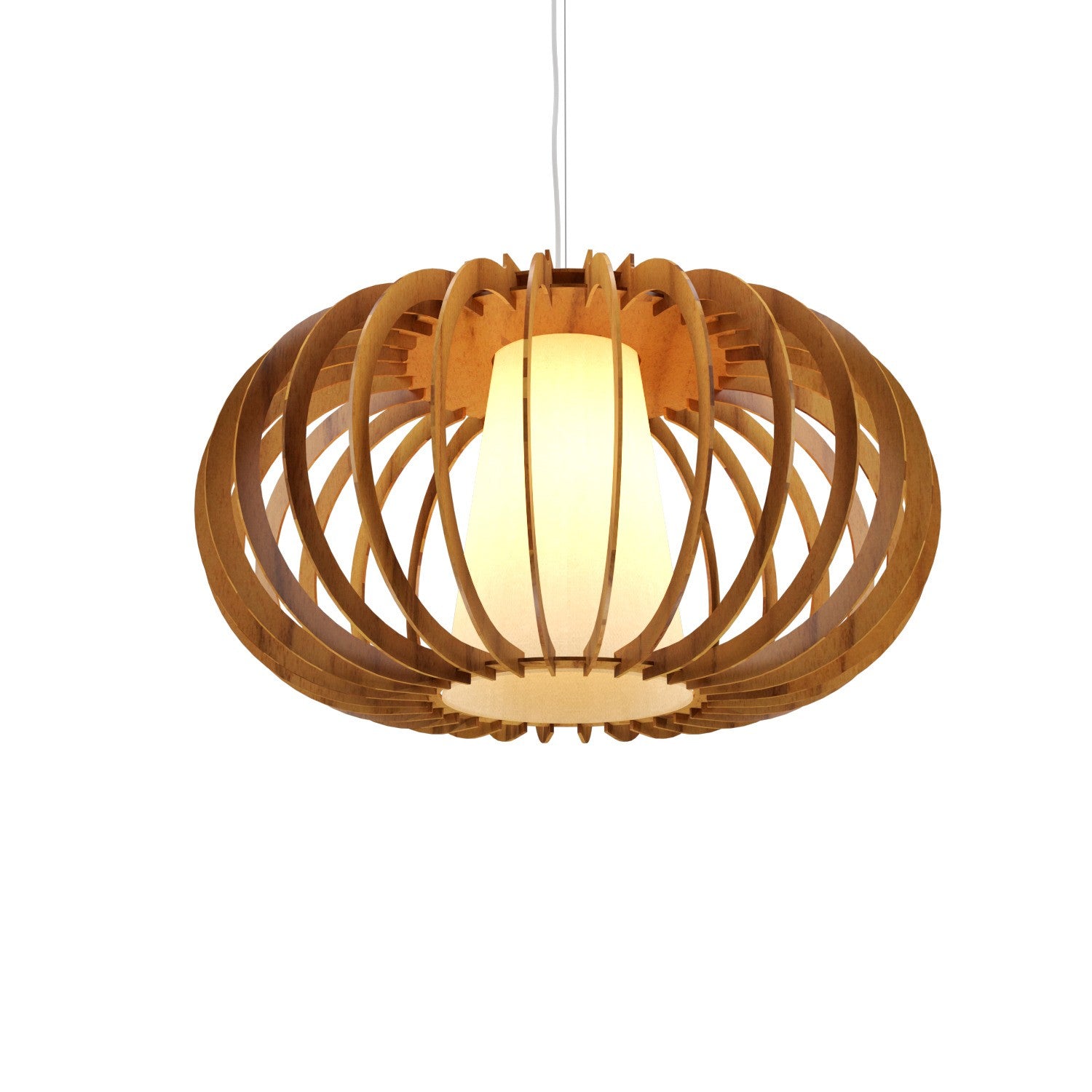 Accord Lighting - 1489.12 - One Light Pendant - Stecche di Legno - Teak