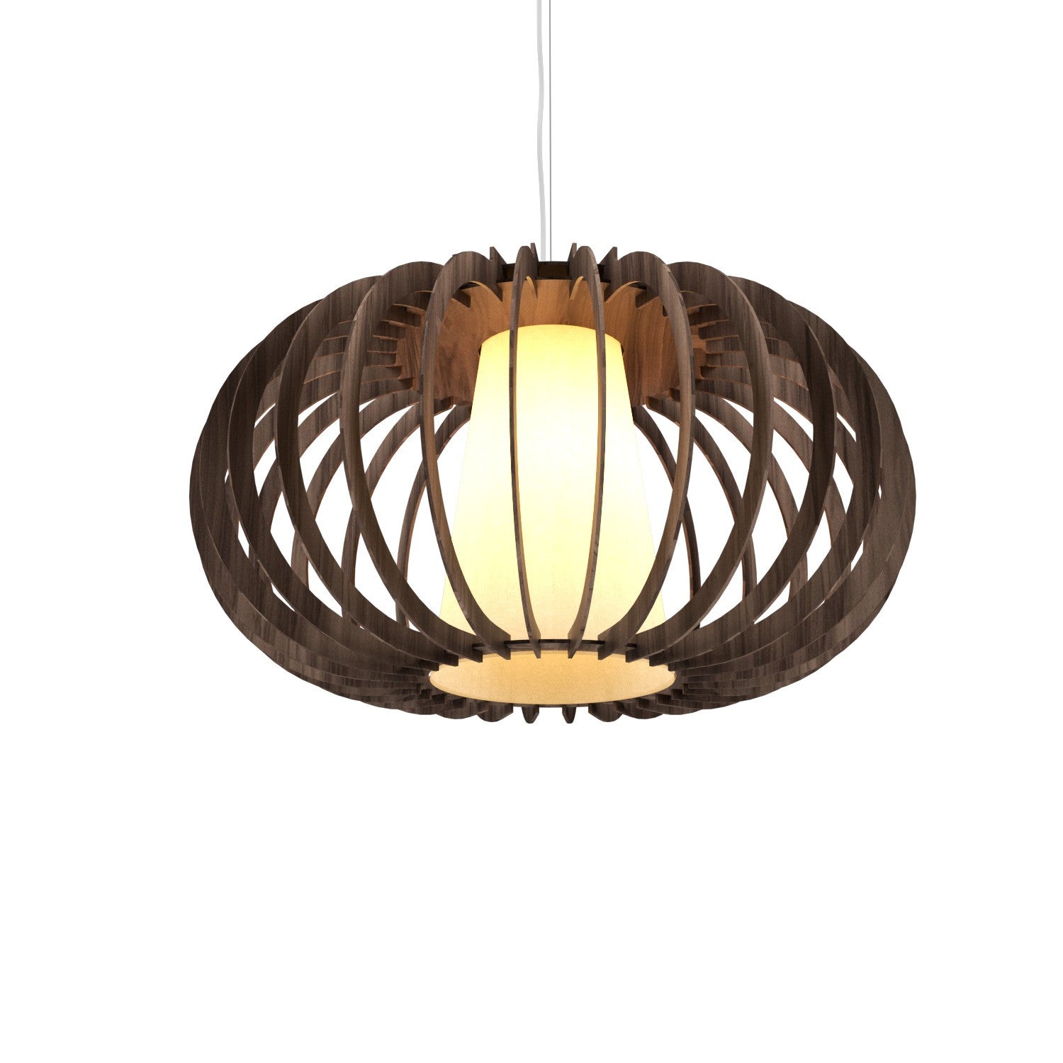 Accord Lighting - 1489.18 - One Light Pendant - Stecche di Legno - American Walnut