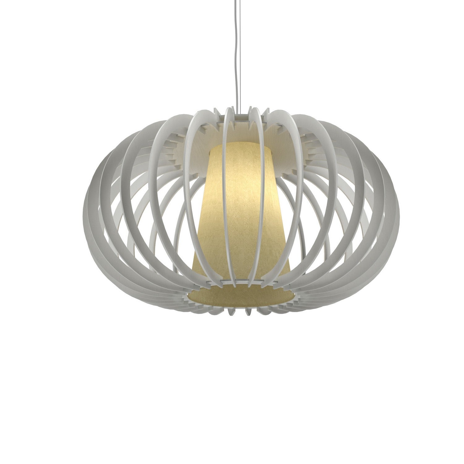 Accord Lighting - 1489.47 - One Light Pendant - Stecche di Legno - Organic White