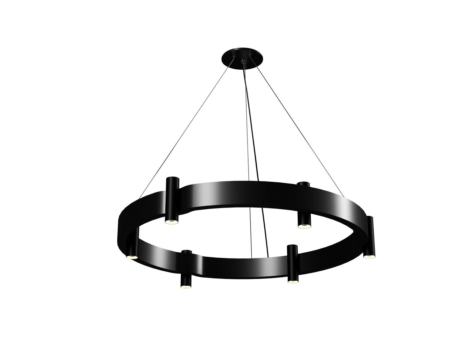 Accord Lighting - 1497.46 - 12 Light Pendant - Flow - Organic Black