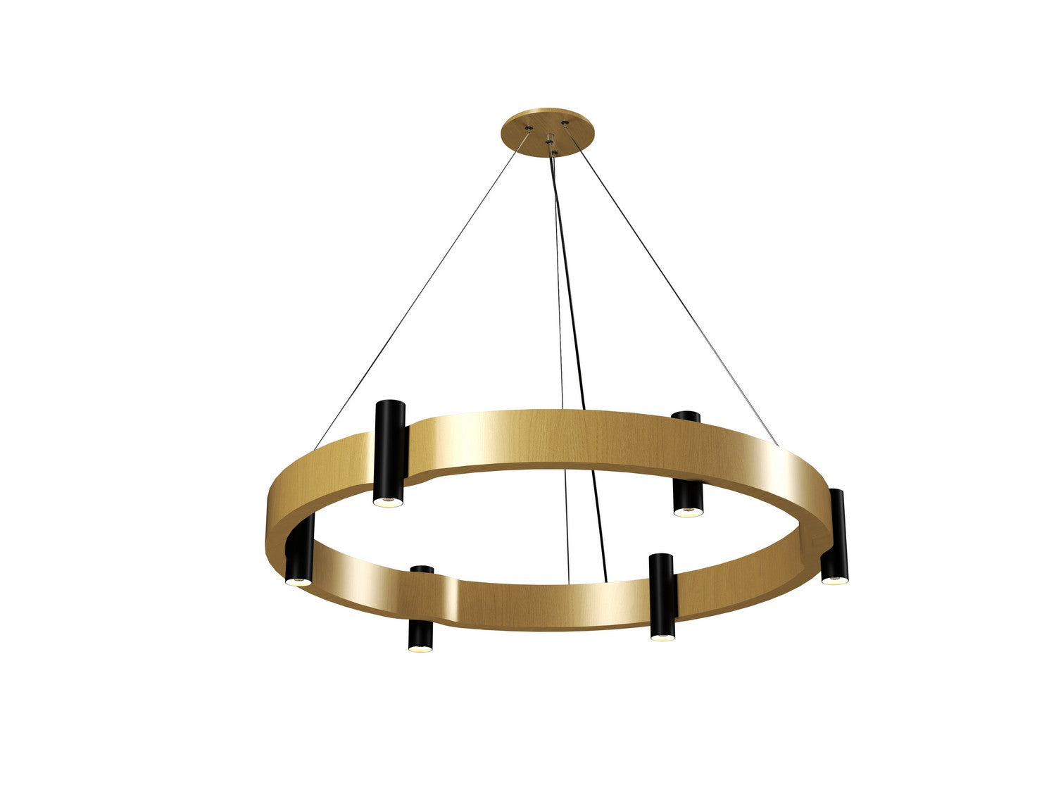 Accord Lighting - 1497.49 - 12 Light Pendant - Flow - Organic Gold