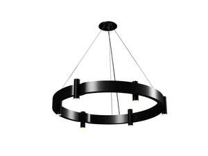 Accord Lighting - 1499.46 - 12 Light Pendant - Flow - Organic Black