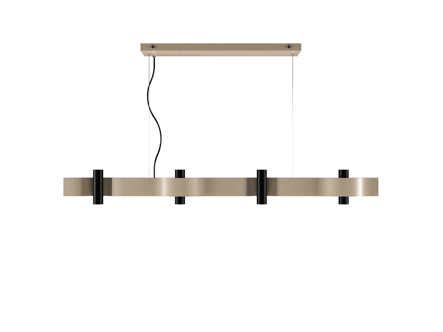 Accord Lighting - 1500.48 - Eight Light Pendant - Flow - Organic Cappuccino