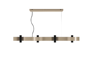 Accord Lighting - 1500.48 - Eight Light Pendant - Flow - Organic Cappuccino