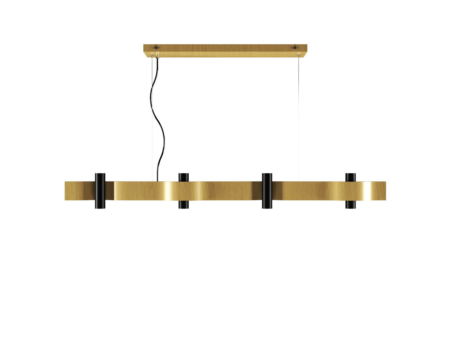 Accord Lighting - 1500.49 - Eight Light Pendant - Flow - Organic Gold