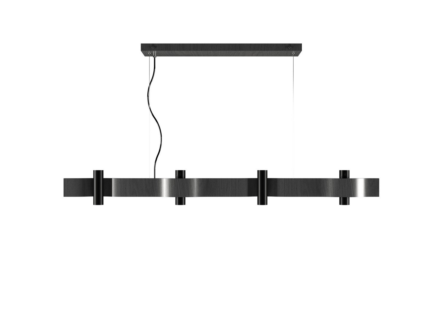 Accord Lighting - 1500.50 - Eight Light Pendant - Flow - Organic Grey