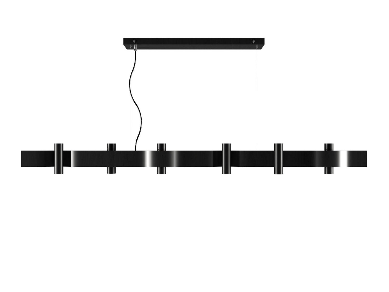 Accord Lighting - 1501.46 - 14 Light Pendant - Flow - Organic Black