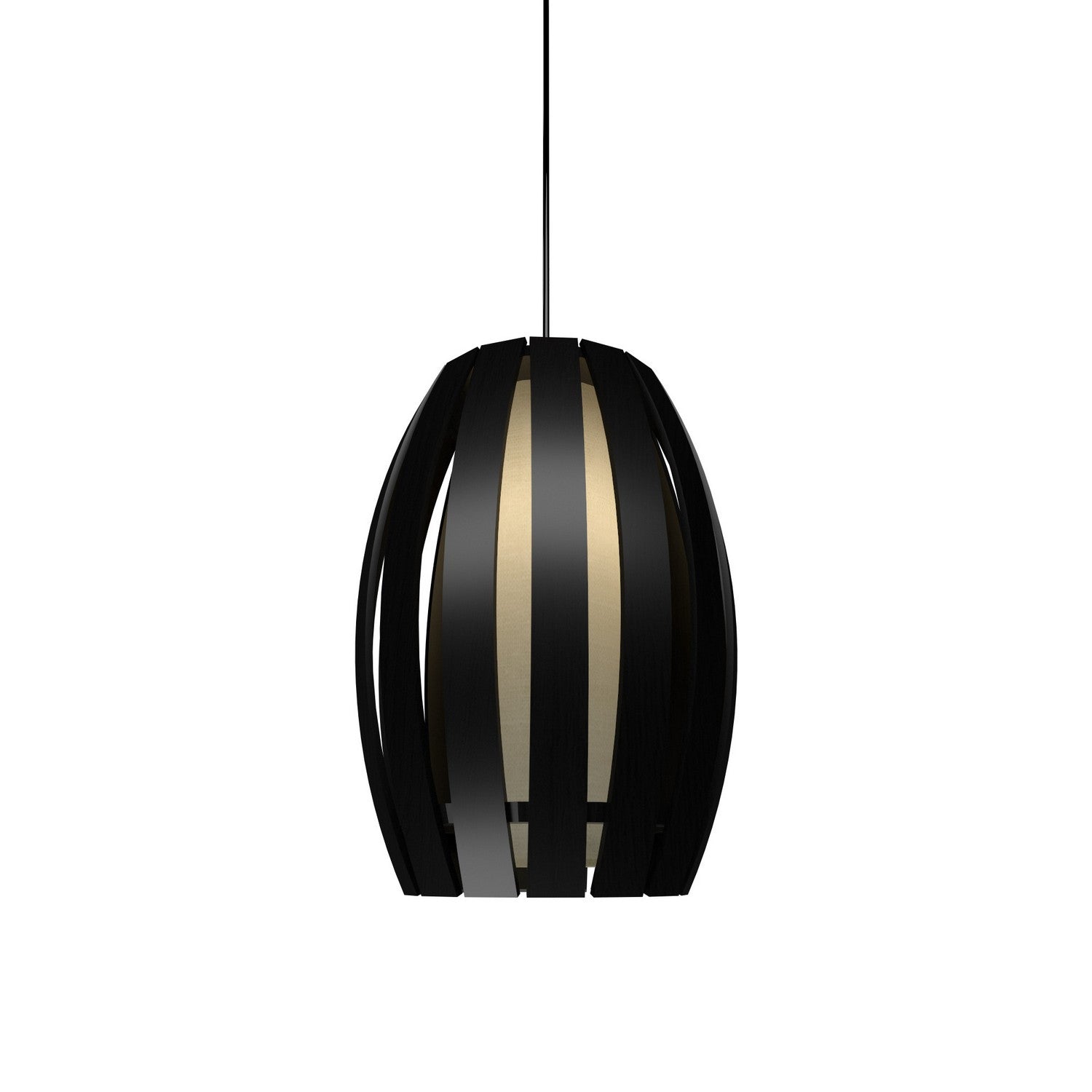 Accord Lighting - 303.46 - One Light Pendant - Barrel - Organic Black