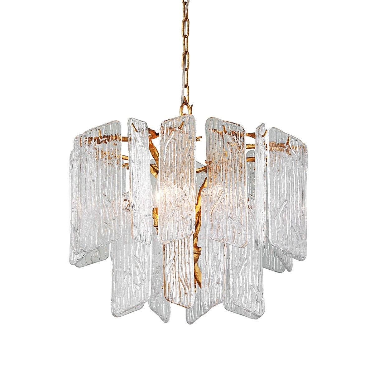 Corbett Lighting - 244-44-GL - Four Light Chandelier - Piemonte - Gold Leaf