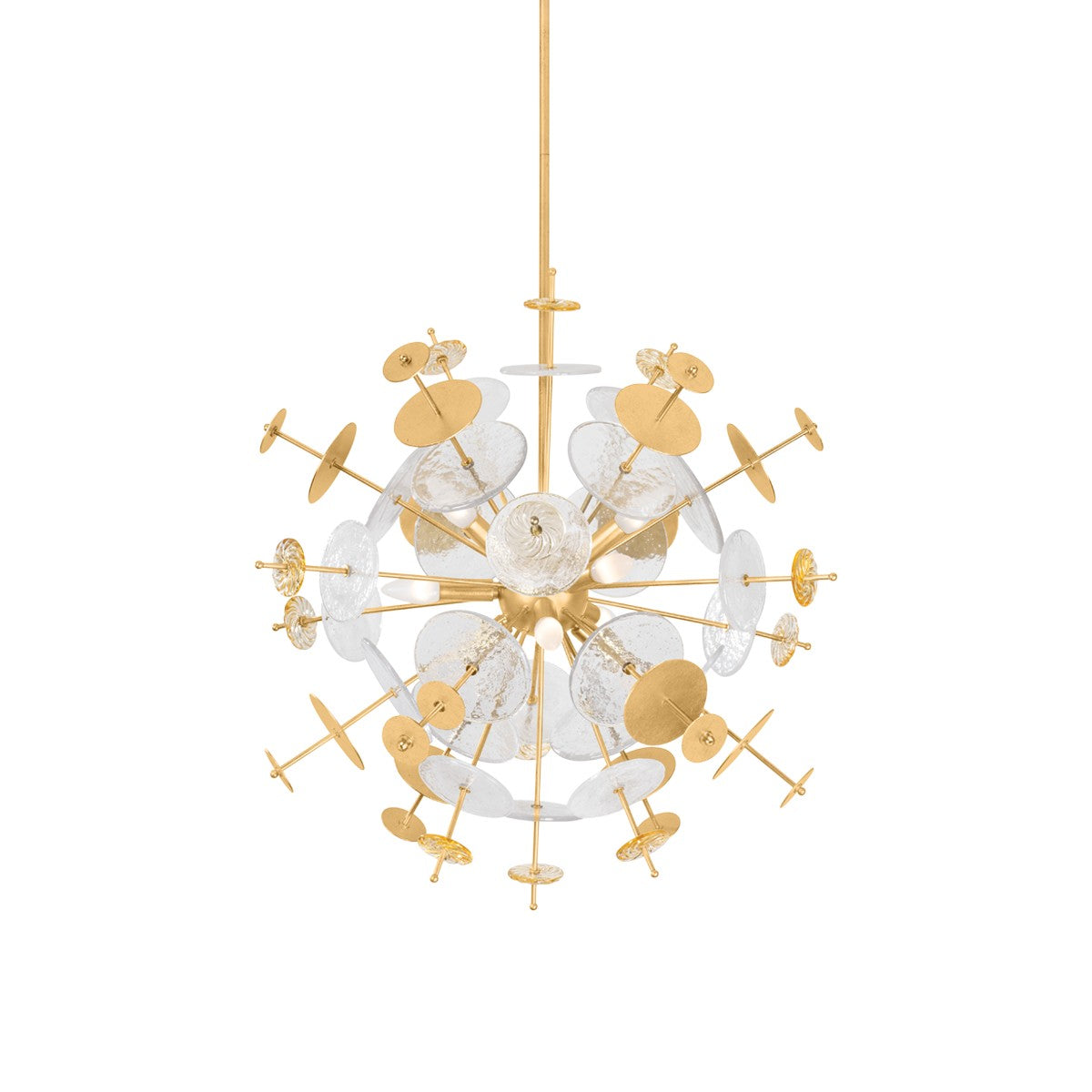 Corbett Lighting - 371-29-VGL - Nine Light Chandelier - Gleason - Vintage Gold Leaf