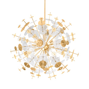 Corbett Lighting - 371-37-VGL - 12 Light Chandelier - Gleason - Vintage Gold Leaf