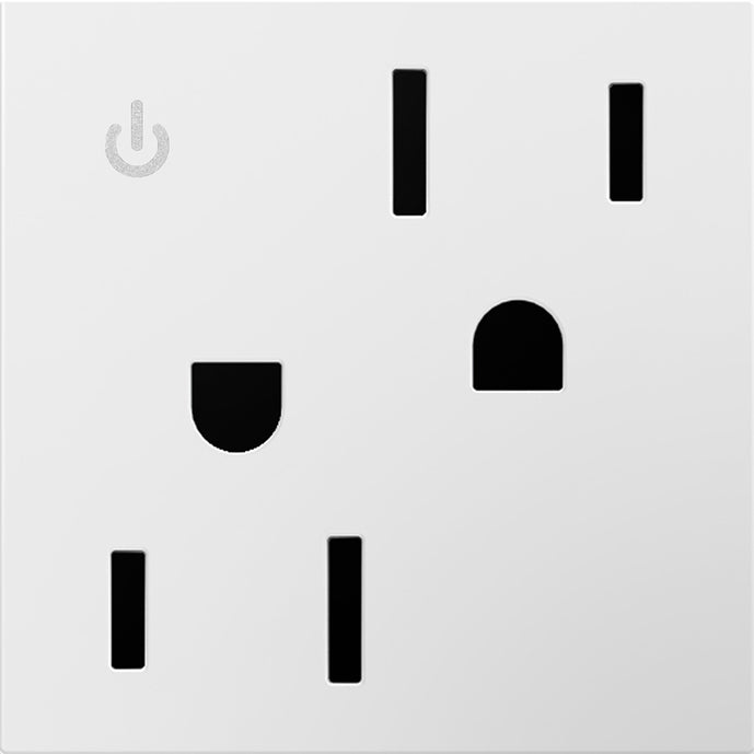 Legrand - ARCD152W10 - 15A Tamper-Resistant Dual-Controlled Outlet - adorne - White