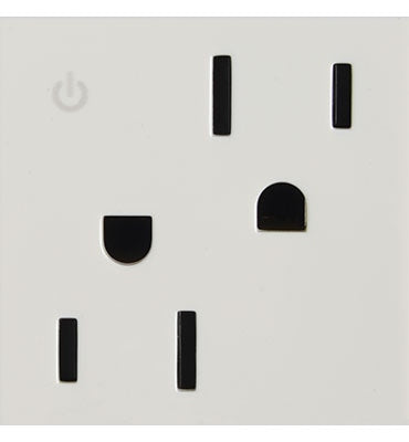 Legrand - ARCD152W10 - 15A Tamper-Resistant Dual-Controlled Outlet - adorne - White