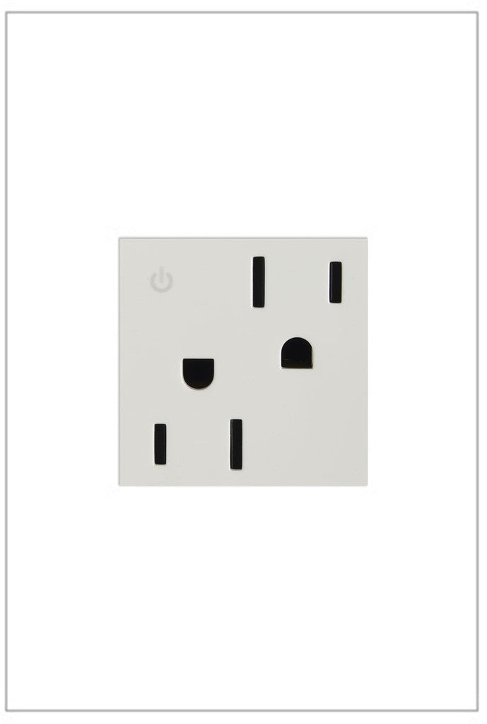 Legrand - ARCD152W10 - 15A Tamper-Resistant Dual-Controlled Outlet - adorne - White