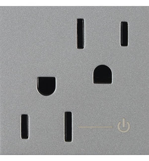 Legrand - ARCH152M10 - 15A Tamper-Resistant Half-Controlled Outlet - adorne - Magnesium