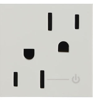 Legrand - ARCH152W10 - 15A Tamper-Resistant Half-Controlled Outlet - adorne - White