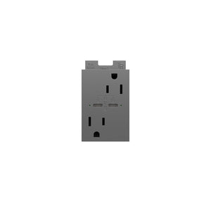 Legrand - ARTRUSB15PD30M4 - 15A Tamper-Resistant Ultra-Fast Plus Power Delivery USB Type-C/C Outlet, Plus-Size - adorne - Magnesium
