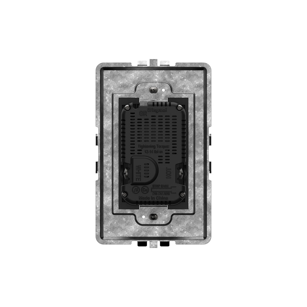 Legrand - ARTRUSB20PD30G4 - 20A Tamper-Resistant Ultra-Fast Plus Power Delivery USB Type-C/C Outlet, Plus-Size - adorne - Graphite