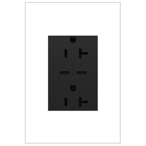 Legrand - ARTRUSB20PD30G4 - 20A Tamper-Resistant Ultra-Fast Plus Power Delivery USB Type-C/C Outlet, Plus-Size - adorne - Graphite