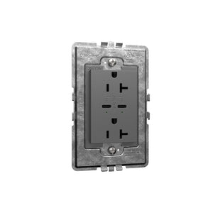 Legrand - ARTRUSB20PD30M4 - 20A Tamper-Resistant Ultra-Fast Plus Power Delivery USB Type-C/C Outlet, Plus-Size - adorne - Magnesium