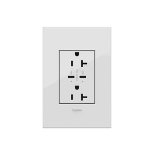 Legrand - ARTRUSB20PD30W4 - 20A Tamper-Resistant Ultra-Fast Plus Power Delivery USB Type-C/C Outlet, Plus-Size - adorne - White