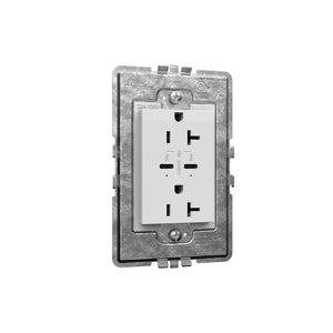 Legrand - ARTRUSB20PD30W4 - 20A Tamper-Resistant Ultra-Fast Plus Power Delivery USB Type-C/C Outlet, Plus-Size - adorne - White