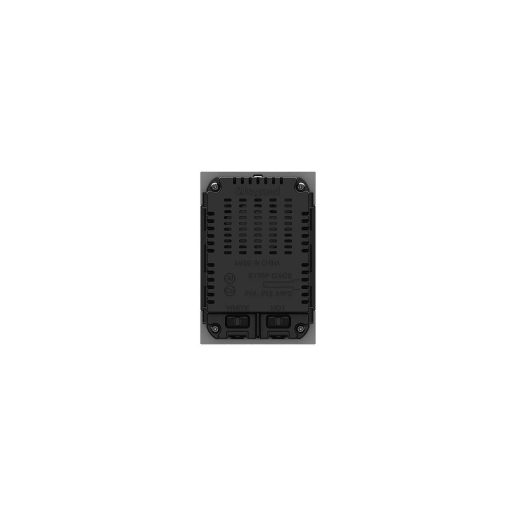 Legrand - ARUSB30PDM4 - Ultra-Fast Plus Power Delivery USB Type-C/C Outlet Module - adorne - Magnesium