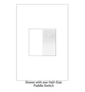 Legrand - ASPD1531W277 - 227V Paddle Switch, Half-Size with Microban - adorne - White