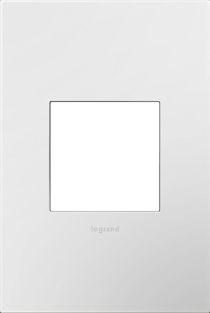 Legrand - AWM1G2MWW4 - One-Gang Screwless Wall Plate - adorne - Mirror White