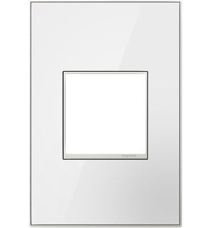 Legrand - AWM1G2MWW4 - One-Gang Screwless Wall Plate - adorne - Mirror White