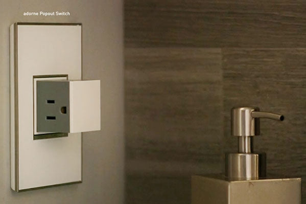 Legrand - AWM1G3MWW4 - One-Gang+ Screwless Wall Plate - adorne - Mirror White