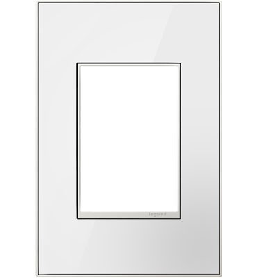 Legrand - AWM1G3MWW4 - One-Gang+ Screwless Wall Plate - adorne - Mirror White