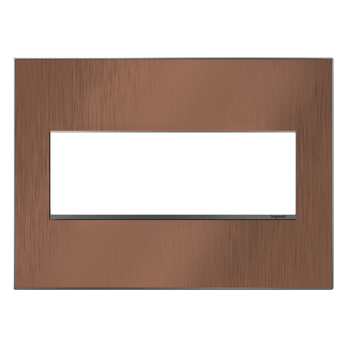 Legrand - AWM3GCU4 - Three-Gang Screwless Wall Plate - adorne - Copper