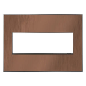 Legrand - AWM3GCU4 - Three-Gang Screwless Wall Plate - adorne - Copper