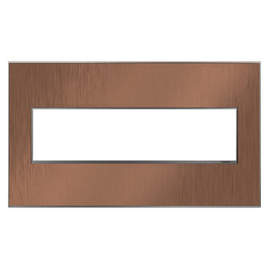 Legrand - AWM4GCU4 - Four-Gang Screwless Wall Plate - adorne - Copper