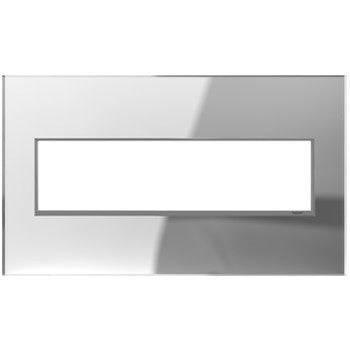 Legrand - AWM4GMR1 - Four-Gang Screwless Wall Plate - adorne - Mirror
