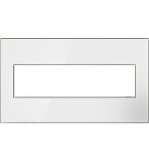 Legrand - AWM4GMWW4 - Four-Gang Screwless Wall Plate - adorne - Mirror White