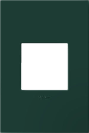 Legrand - AWP1G2EG - One-Gang-Plus Screwless Wall Plate with Microban - adorne - Evergreen