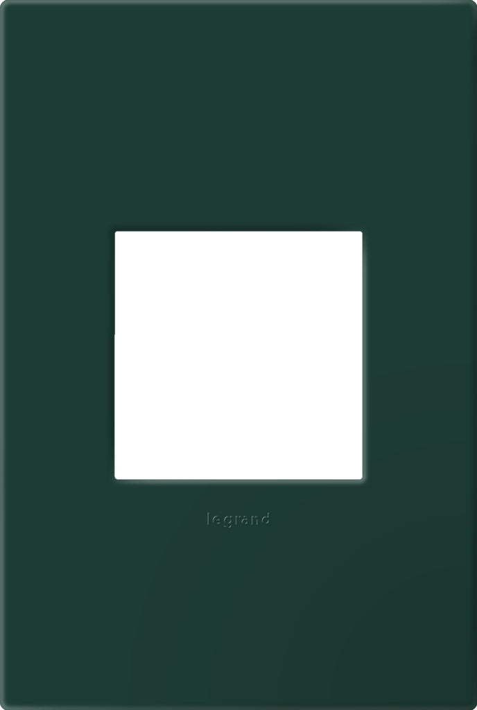 Legrand - AWP1G2EG - One-Gang-Plus Screwless Wall Plate with Microban - adorne - Evergreen