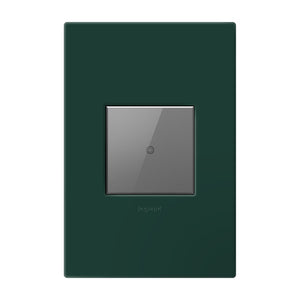Legrand - AWP1G2EG - One-Gang-Plus Screwless Wall Plate with Microban - adorne - Evergreen