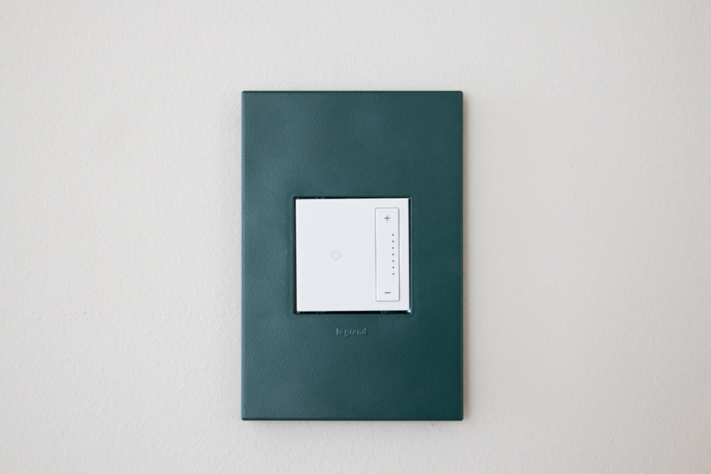 Legrand - AWP1G2EG - One-Gang-Plus Screwless Wall Plate with Microban - adorne - Evergreen