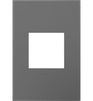 Legrand - AWP1G2MG6 - One-Gang Screwless Wall Plate with Microban - adorne - Magnesium