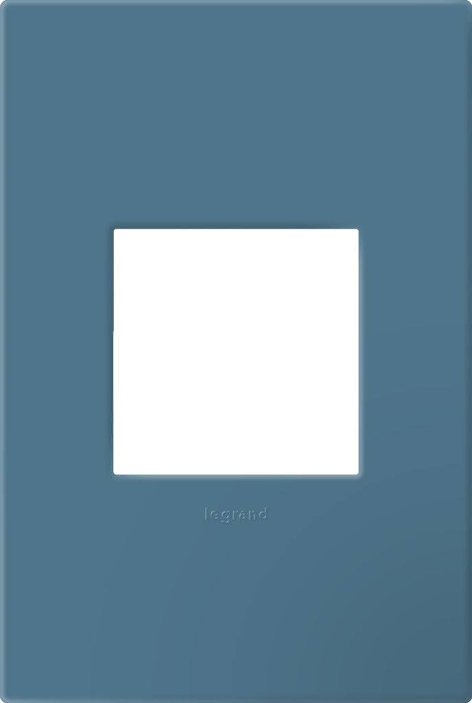 Legrand - AWP1G2MY - One-Gang-Plus Screwless Wall Plate with Microban - adorne - Mystic