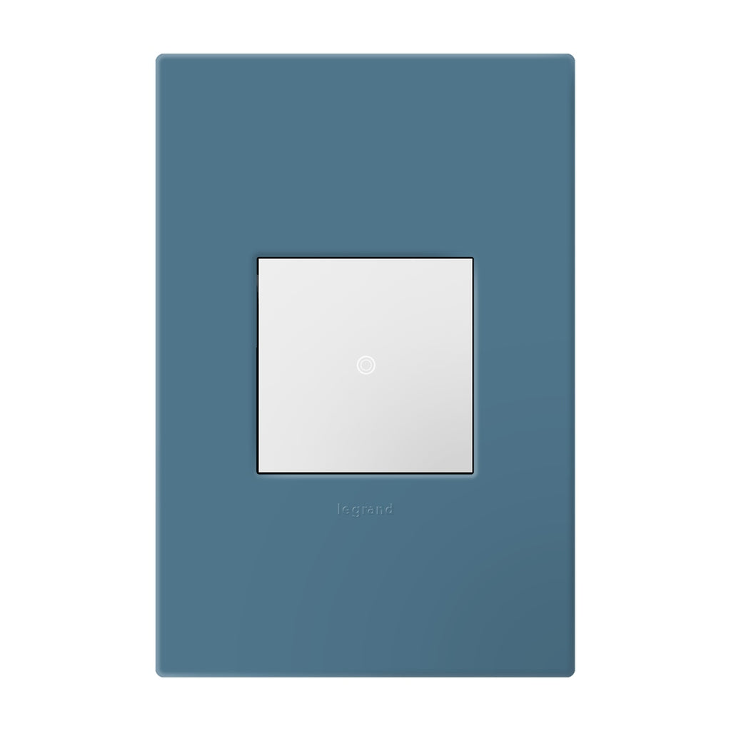Legrand - AWP1G2MY - One-Gang-Plus Screwless Wall Plate with Microban - adorne - Mystic