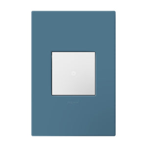 Legrand - AWP1G2MY - One-Gang-Plus Screwless Wall Plate with Microban - adorne - Mystic