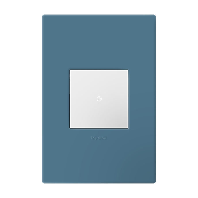 Legrand - AWP1G2MY - One-Gang-Plus Screwless Wall Plate with Microban - adorne - Mystic