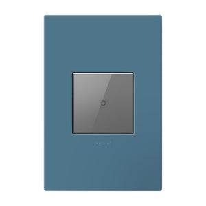 Legrand - AWP1G2MY - One-Gang-Plus Screwless Wall Plate with Microban - adorne - Mystic