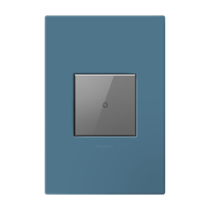 Legrand - AWP1G2MY - One-Gang-Plus Screwless Wall Plate with Microban - adorne - Mystic